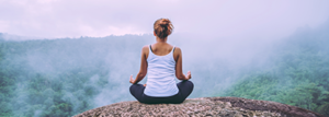 woman meditating