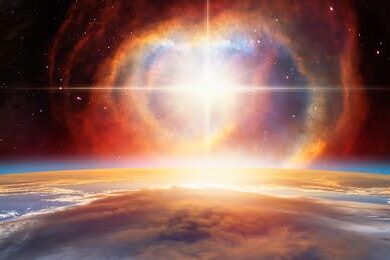 explosion in space